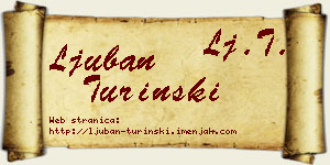 Ljuban Turinski vizit kartica